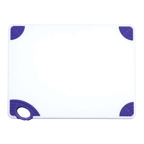 - CBN-1218PP, 12x18x0.5-Inch Cutting Board with Purple Hook, NSF