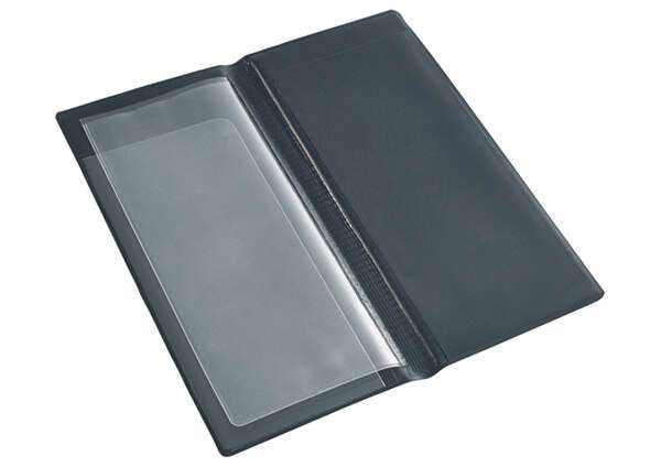 CHK-3K, 9.25x4.5-Inch Black Server Book with Clear Sleeve, EA