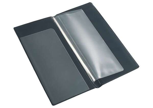 CHK-3K, 9.25x4.5-Inch Black Server Book with Clear Sleeve, EA