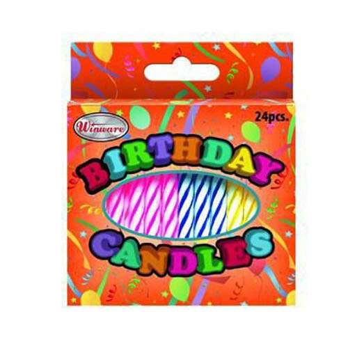 Winco CLB-24, Birthday Candles, 24-Piece Box, 36-Box Pack (Discontinued)