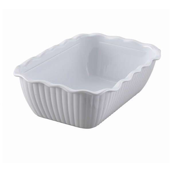 - CRK-10W, 10x7x3-Inch Medium White-Colored Deli Crock