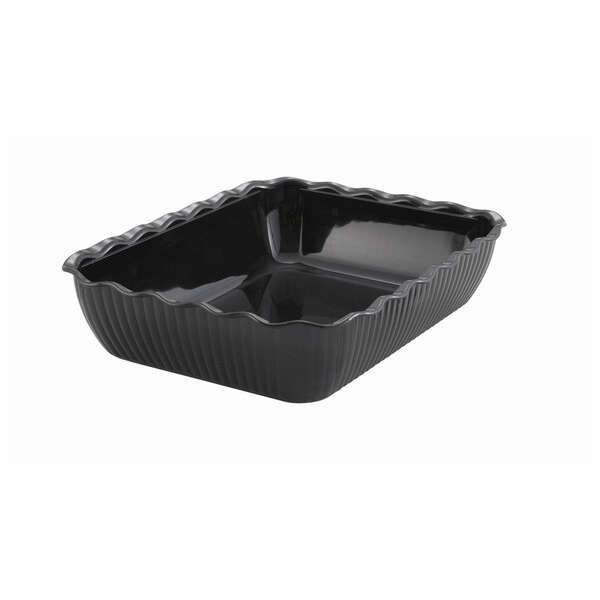 - CRK-13K, 13x10x3-Inch Large Black-Colored Deli Crock