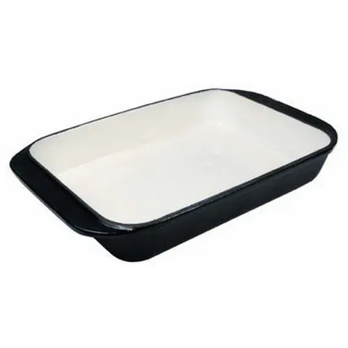 Winco CST-12BK, 12.5-Inch Casserole Rectangle Dishes, Black Gloss