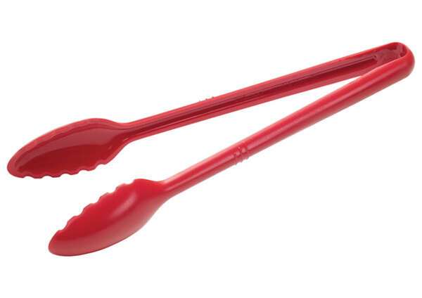 - CVST-12R 12-Inch CURV™ Red Polycarbonate Serving Tongs, EA