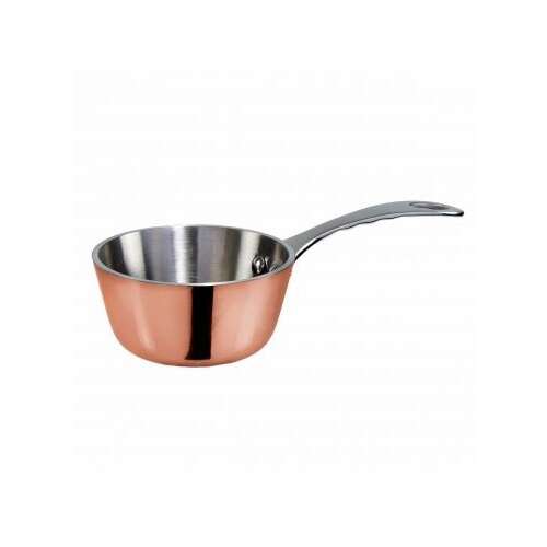 - DCSC-3C, 3-Inch Tri-Ply Mini Saucier, Copper Plated, 5 Oz