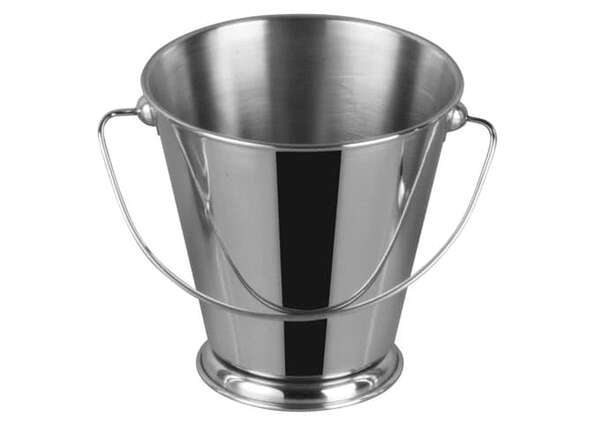 - DDSA-107S, 5-Inch Dia Stainless Steel Mini Serving Pail with Handle