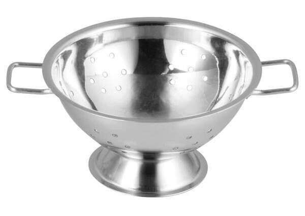 - DDSC-103S, 5.12-Inch Dia Stainless Steel Mini Colander, 2 Handles