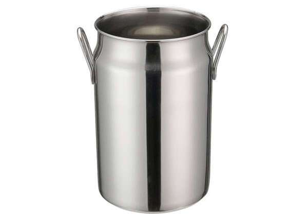 - DDSD-104S, 5-Inch Dia Stainless Steel Mini Milk Can, 2 Handles