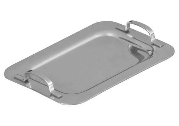 - DDSH-102S, 5.25-Inch Dia Stainless Steel Mini Serving Platter, 2 Handles