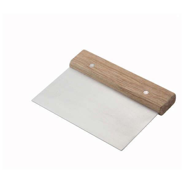 - DSC-3, Dough Scraper with Wood Handle and 6x3-Inch Blade