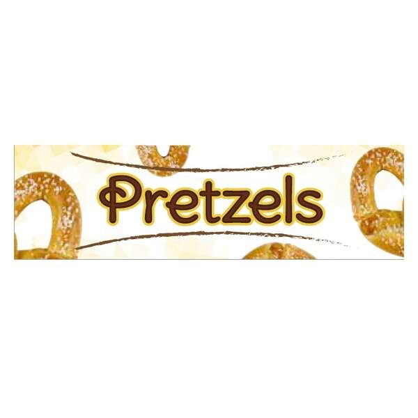 Winco EDM-2PRS, 5.75" x 16.12" Pretzel Sign for EDM-2