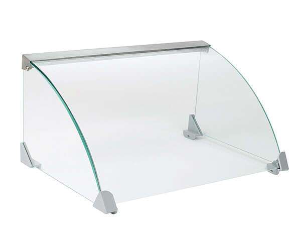 Winco EHDG-5SG Spectrum Sneeze Guard for EHDG-5R Hot Dog Roller