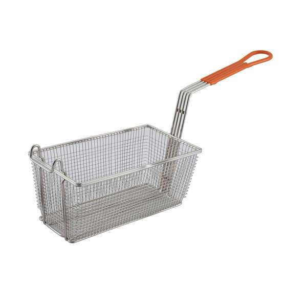 - FB-10, 12x6.5x5.4-Inch Fry Basket with Orange Handle