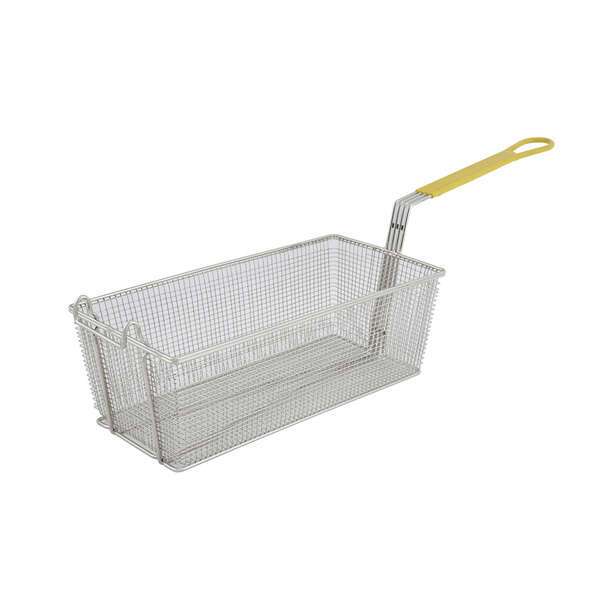 - FB-40, 17x8x6-Inch Fry Basket with Yellow Handle