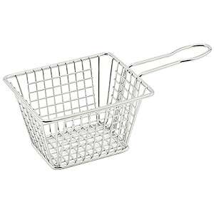 - FBM-544T, 5x4x4-Inch Rectangular Mini Fry Basket