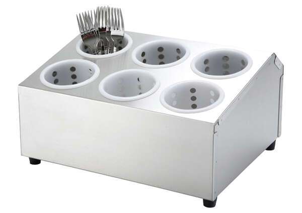 - FC-6H, Six-Hole 2-Tier Flatware Cylinder Holder