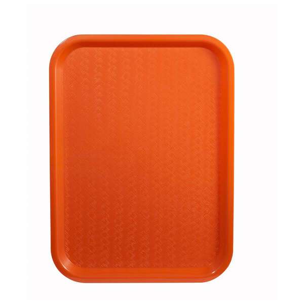 - FFT-1216O, 12x16-Inch Orange Plastic Fast Food Tray