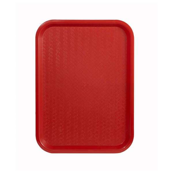 - FFT-1216R, 12x16-Inch Red Plastic Fast Food Tray