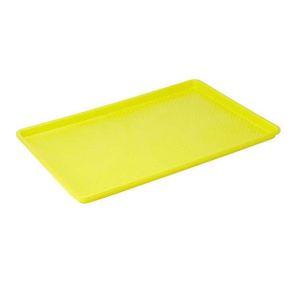 - FFT-1826YL, 18x26-Inch Yellow Plastic Tray, NSF