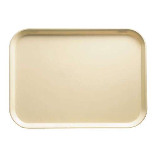 Winco FGT-1418C, 14x18-Inch Cream Rectangular Fiberglass Market Tray, NSF (Discontinued)