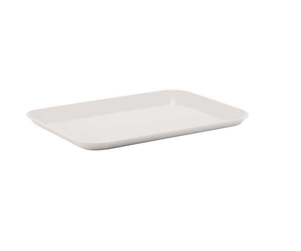 Winco FGT-1520W, 15x20-Inch White Rectangular Fiberglass Market Tray, NSF (Discontinued)