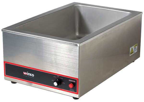 Winco FW-S500, 6-Gallon Stainless Steel Electric Food Warmer