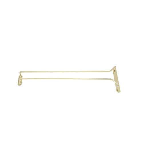 - GH-16, 16-Inch Brass Plated Wire Glass Hanger Rack