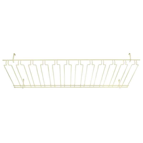 Winco GH-1848, 18x48x4-Inch Overhead Glass Rack, Brass Plated