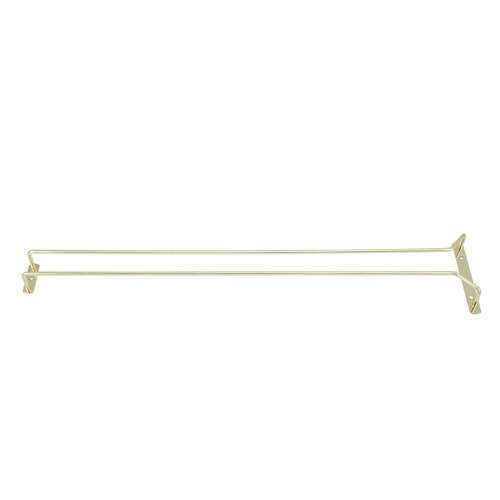 - GH-24, 24-Inch Brass Plated Wire Glass Hanger Rack
