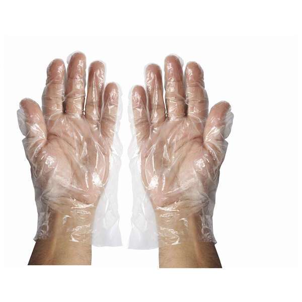 - GLP-M, Medium Textured Polyethylene Disposable Gloves, 500/CS
