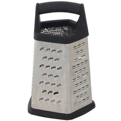 - GT-401, 5-Sided Grater with Black Soft Grip Handle and Anti Slip Feet