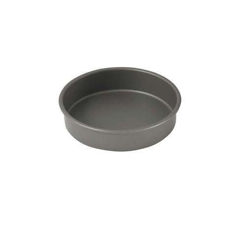 - HAC-082, 8-Inch Diameter 2-Inch High Deluxe Round Non-Stick Cake Pan, Hard Anodized Aluminum