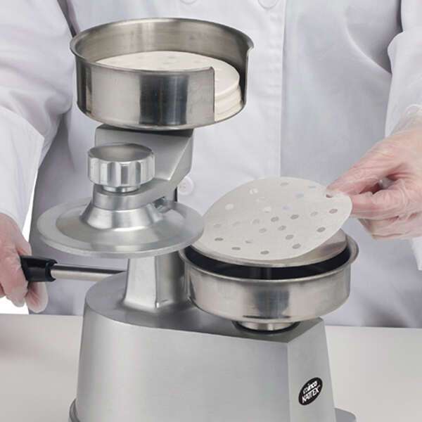 - HBP-PR100 4-inch Round Perforated Patty Paper, 10 Packs of 500