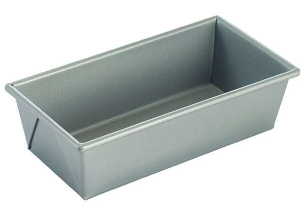 - HLP-53, 5.625"x3.125"x2.25" Aluminized Steel Non-Stick Loaf Pan for 0.375-Lbs Loaf, EA