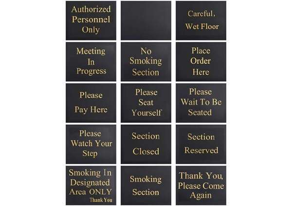 HTS-60K, 60-inch Hostess Sign with 15 Message Variations