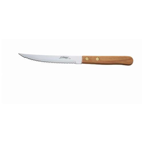 - K-45W, Steak Knife with 4.5-Inch Blade and Wooden Handle