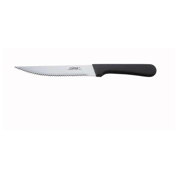 - K-60P, 5-Inch Pointed Tip Steak Knife with Plastic Handle
