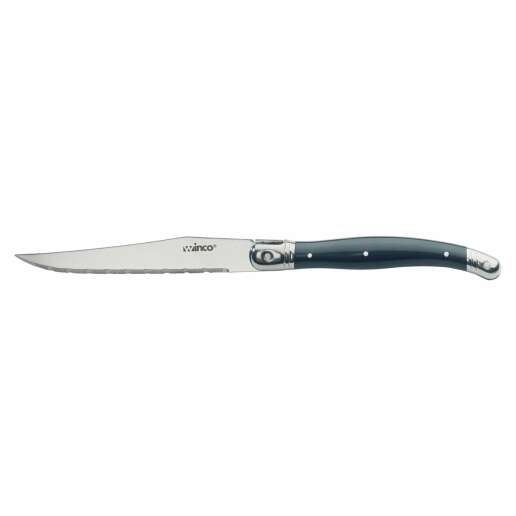 - K-73PC 4.75-Inch Stainless Steel Blade Steak Knife with Euro Slim AВЅ Handle, DZ