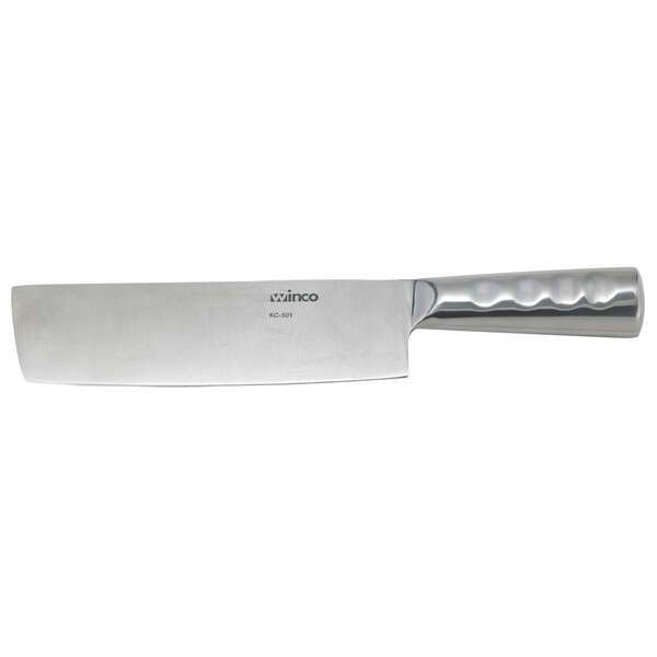 - KC-501, Chinese Cleaver with 8x2.25-Inch Blade and Stainless Steel Handle