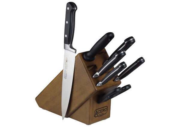- KFP-BLKA, 8-piece Acero Forged Knife Block Set, NSF