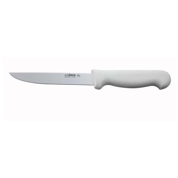 - KWP-62, 6-Inch Boning Knife with White Polypropylene Handle