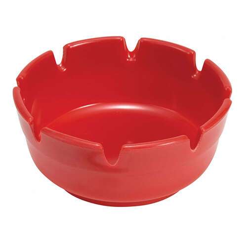 - MAS-4R, 4-Inch Diameter Red Melamine Ashtray, 1 Dozen