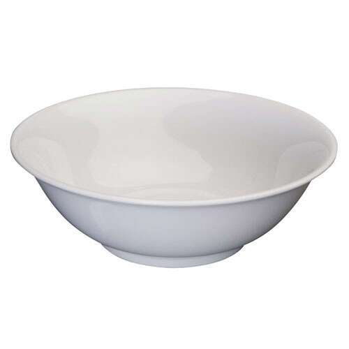 Winco MMB-41W, 41-Ounce 8-Inch Diameter Rimless Melamine Bowls, White, 1 Dozen, NSF