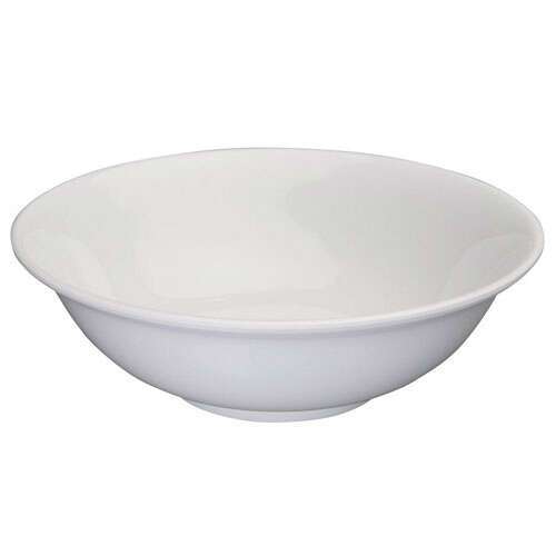 Winco MMB-70W, 70-Ounce 9.75-Inch Diameter Rimless Melamine Bowls, White, 1 Dozen, NSF
