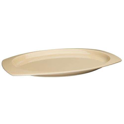 Winco MMPT-96, 9.5x6.75-Inch Rectangular Melamine Platters, Tan, 1 Dozen, NSF