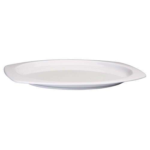 Winco MMPT-96W, 9.5x6.75-Inch Rectangular Melamine Platters, White, 1 Dozen, NSF (Discontinued)