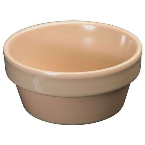 Winco MMSC-2, 2.5-Ounce 2.88-Inch Diameter Melamine Sauce Cups, Tan, 1 Dozen, NSF