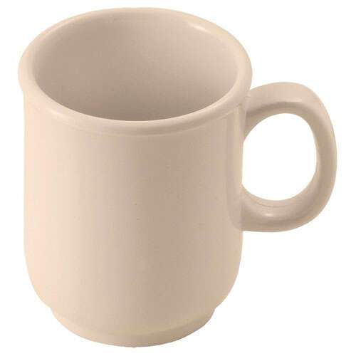 - MMU-8, 8 Oz Bulbous Tan Melamine Mug, DZ