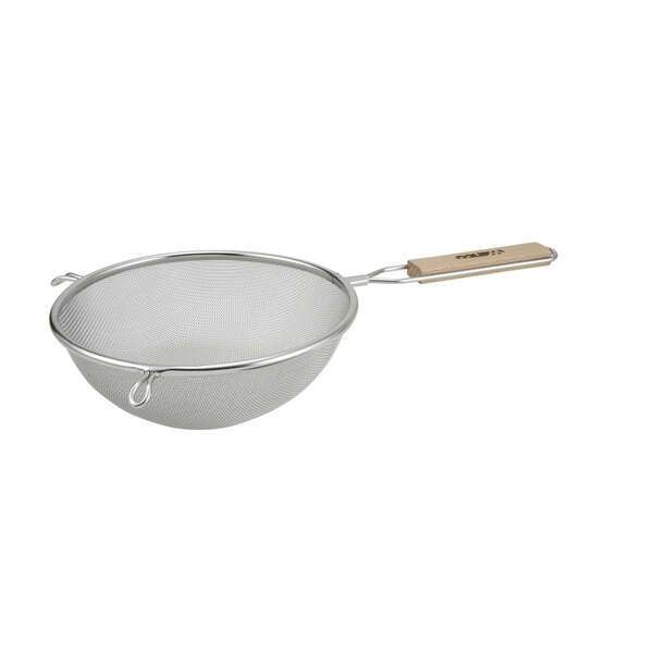 - MS3A-8S, 8-Inch Fine Mesh Strainer with Wooden Handle