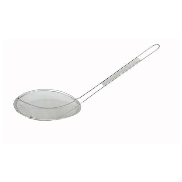 - MSS-6.5F, 6.5-Inch Round Strainer with Single Fine Mesh, Stainless Steel